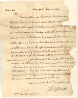 Thomas Jefferson Letter to Wm. Hunter