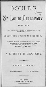 Gould's St. Louis Directory, for 1875