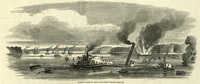 Closing scene of the naval fight before Memphis