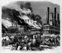 Terrific Fire Among the Steamers In the Harbor of St. Louis, Mo.