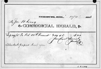 Receipt of Sale, for Advert