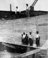 Boys at Construction Site