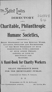 St. Louis Directory of Charitable, Philanthropic, and Humane Societies, 1902