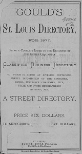 Gould's St. Louis Directory, for 1877