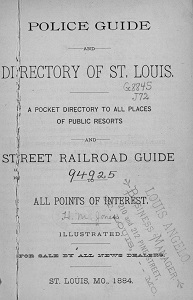 Police Guide and Directory of St. Louis