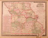 Campbell's Political Map of Missouri