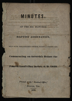 Minutes of the Big Hatchee Baptist Association