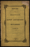 Minutes of the Illinois Baptist Anniversaries