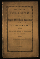 Forty-Sixth Annual Report of the Baptist Missionary Convention of the State of New York