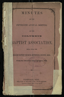 Minutes of the fifteenth Annual Meeting of the Columbus Baptist Association