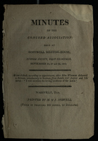 Minutes of the Concord Association