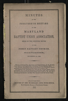 Minutes of the Fourteenth Meeting of the Maryland Baptist Union Association