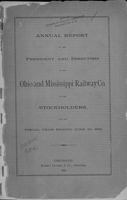 Report of the president and directors of the Ohio & Mississippi Railway Co. to their stockholders for fiscal year ending 1891.