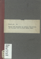 Report and Estimate of R. R. Powell, On Surveys from Holden and Pleasant Hill to Fort Scott
