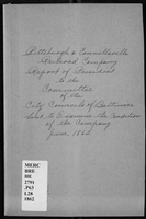  Report of Benj. H. Latrobe, president of the Pittsburgh & Connellsville R.R. Co. to the Committee of the City Councils...