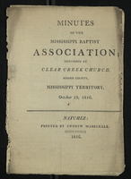 Minutes of the Mississippi Baptist Association