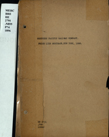 Prior lien mortgage, Northern Pacific Railway Company to the Mercantile Trust Company, trustee : dated November 10, 1896