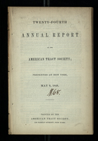 Twenty-Fourth Annual Report of the American Tract Society 