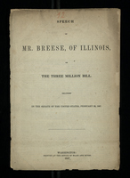 Speech of Mr. Breese, of Illinois, on the Three Million Bill.