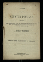 Letter of Senator Douglas