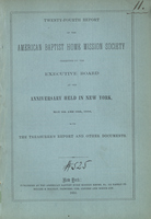 Twenty-Fourth Report of the American Baptist Home Mission Society