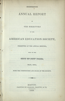 Eighteenth Annual Report of the Directors of the American Education Society