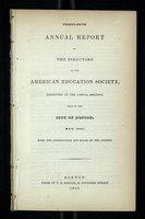 Twenty-Fifth Annual Report of the Directors of the American Education Society