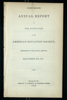 Twenty-Seventh Annual Report of the Directors of the American Education Society