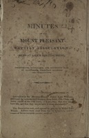 Minutes of the Mount Pleasant Baptist Association, 1822