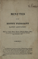 Minutes of Mount Pleasant Baptist Association, 1824