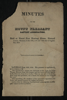 Minutes of Mount Pleasant Baptist Association, 1825