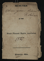 Minutes of Mount Pleasant Baptist Association, 1827