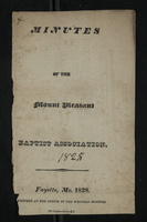 Minutes of Mount Pleasant Baptist Association, 1828