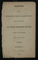 Minutes of the Muskingum Baptist Association, 1821
