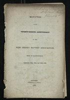 Minutes of the Twenty-Eighth Anniversary of the New Jersey Baptist Association