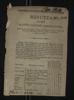Minutes of the Scioto Baptist Association, 1814