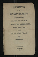 Minutes of the Scioto Baptist Association, 1817