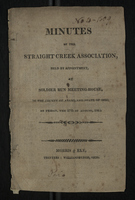Minutes of the Straight Creek Association