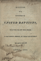 Minutes of a Convention of United Baptists