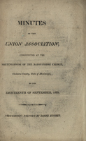 Minutes of the Union Association