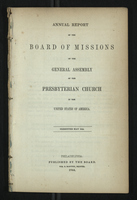 Annual Report of the Board of Missions of General Assembly of the Presbyterian Church, 1844