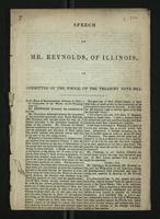 Speech of Mr. Reynolds, of Illinois, in Committee of the Whole, on the Treasury Note Bill