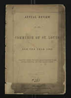 Annual Review of the Commerce of St. Louis for the Year 1852