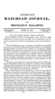 American Railroad Journal June 15, 1841