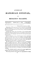 American Railroad Journal February 1, 1842