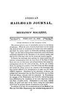 American Railroad Journal February 15, 1842