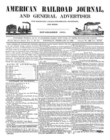 American Railroad Journal February 6, 1845
