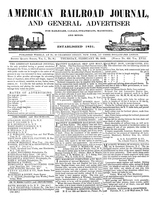 American Railroad Journal February 20, 1845