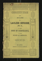 Constitution and By-Laws of Laclede Division, No. 9