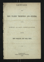 Letters from Hon. Waddy Thompson and Others